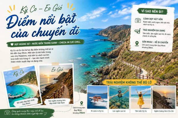 Du lịch Quy Nhơn 3 ngày 2 đêm nghỉ dưỡng gần biển