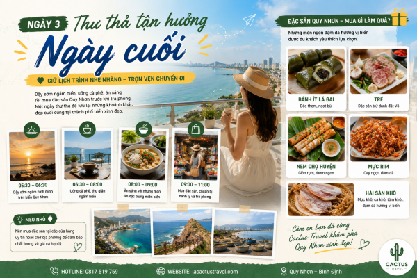 Gợi ý lịch trình Kỳ Co Eo Gió trong chuyến Quy Nhơn 3N2Đ