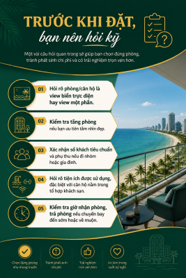 Căn hộ Quy Nhơn view biển phù hợp gia đình cặp đôi nhóm bạn